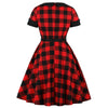 Rotes Plus Size 1950er Vintage Kleid
