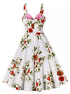 Rosa Vintage-Kleid aus den 1950er Jahren