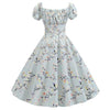 Vintage 60er Jahre Kleid blaue Blume