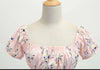 Vintage 60er Jahre rosa Blumenkleid