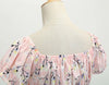 Vintage 60er Jahre rosa Blumenkleid