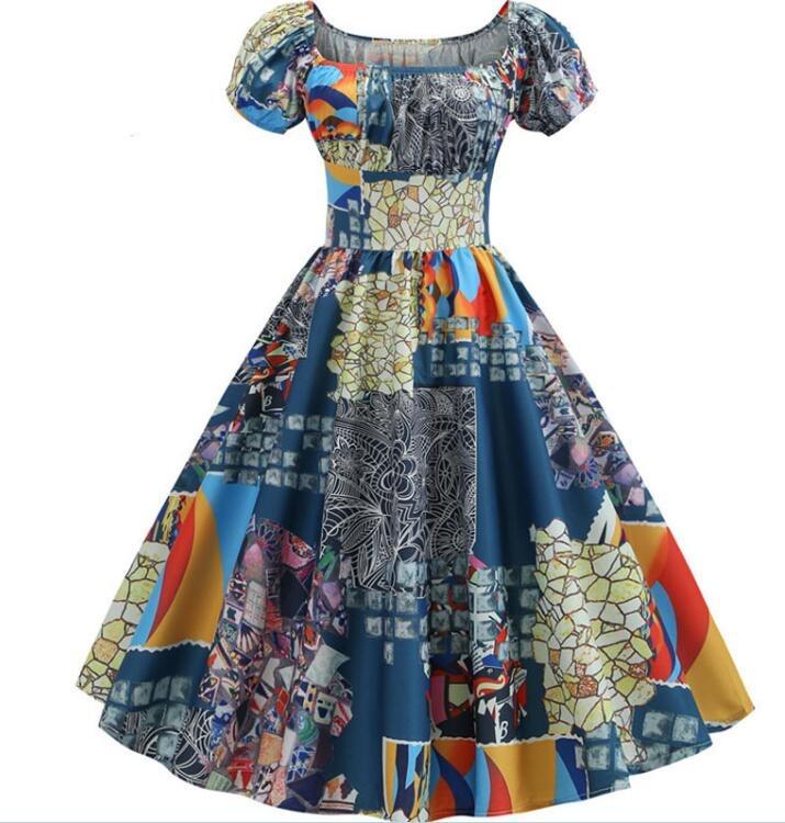 Vintage 60er Jahre Patchworkkleid
