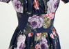 Vintage 60er Jahre Kleid Rosen