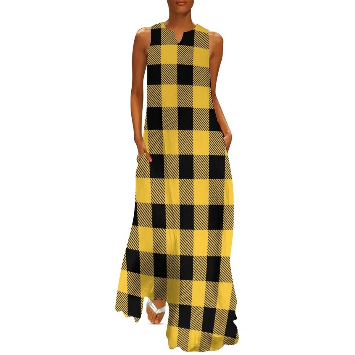 Vintage 70er Maxikleid