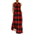 Rotes 70er-Jahre-Vintage-Kleid