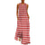 Rot-weißes 70er-Jahre-Vintage-Kleid
