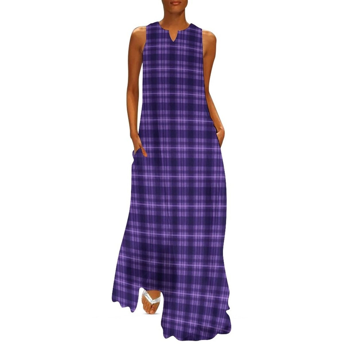 Vintage 70er Jahre Kleid Lila