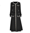 Vintage 40er Jahre Art Schwarzes Kleid
