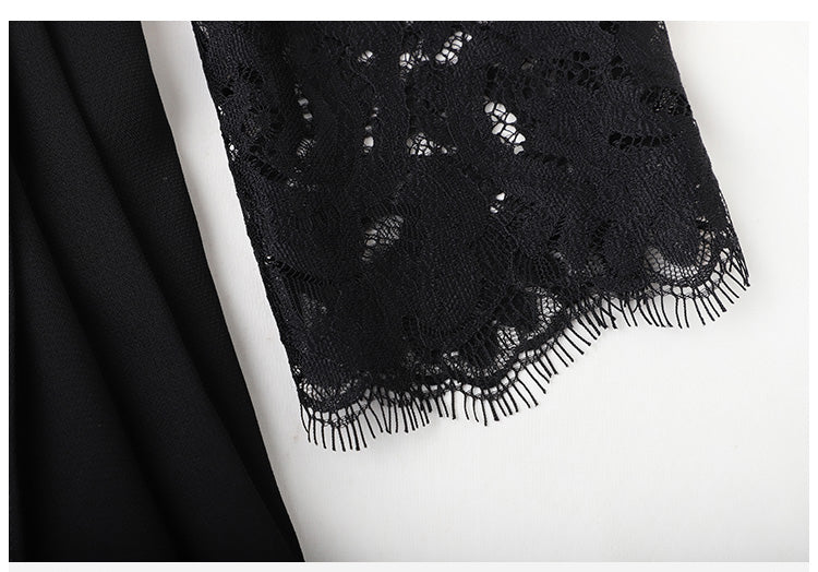 Vintage 40er Jahre Designerkleid Schwarz