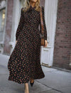Vintage 40er Jahre Fluid Kleid Schwarz