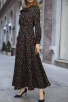 Vintage 40er Jahre Fluid Kleid Schwarz
