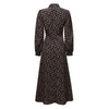 Vintage 40er Jahre Fluid Kleid Schwarz