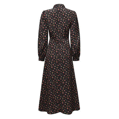 Vintage 40er Jahre Fluid Kleid Schwarz