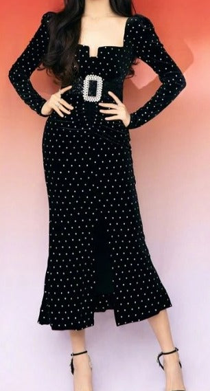 Glamouröses 40er-Jahre-Vintage-Kleid