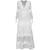 Weißes Laternenkleid im 40er-Jahre-Stil