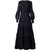 Schwarzes Laternenkleid im 40er-Jahre-Stil