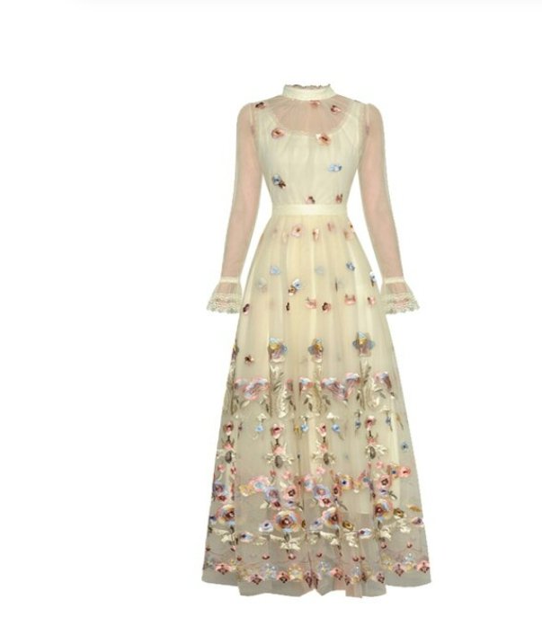 Vintage 1940er Jahre Langes Champagnerkleid