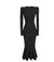 Luxuriöses 40er-Jahre-Vintage-Kleid in Schwarz