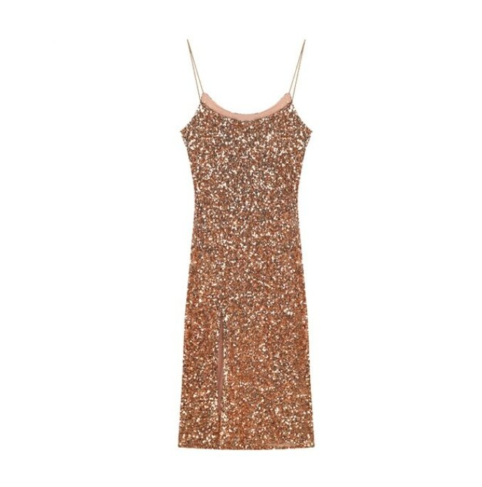 Vintage 1940er Jahre figurbetontes Khaki-Kleid