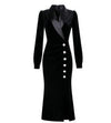 Vintage 40er Jahre Schwarzes Herbstkleid