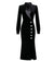 Vintage 40er Jahre Schwarzes Herbstkleid