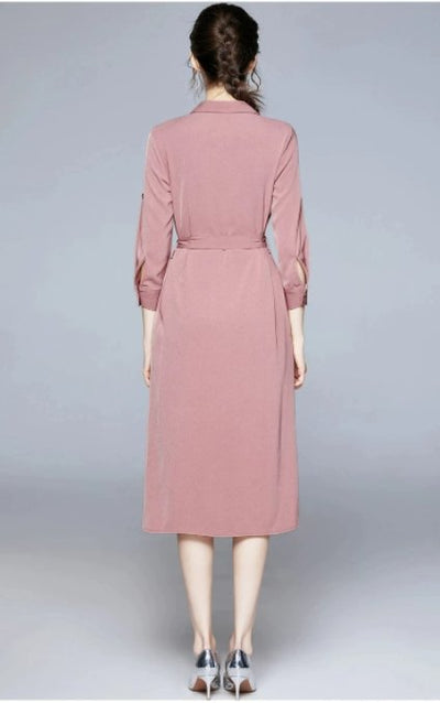 Vintage 40er Jahre Old School Rosa Kleid