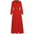 Rotes Vintage-Kleid mit hoher Taille aus den 1940er Jahren
