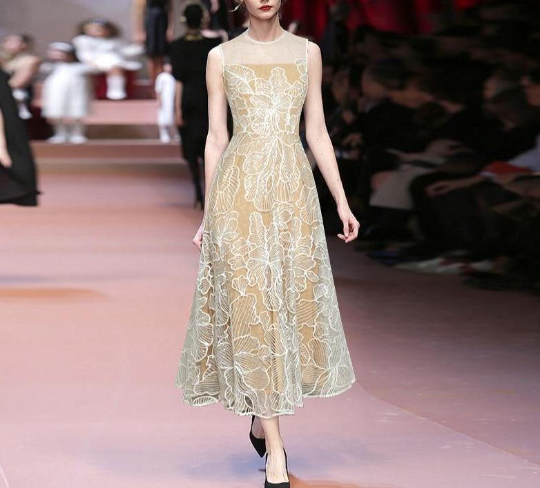 Vintage 1940er-Jahre-Stylistenkleid