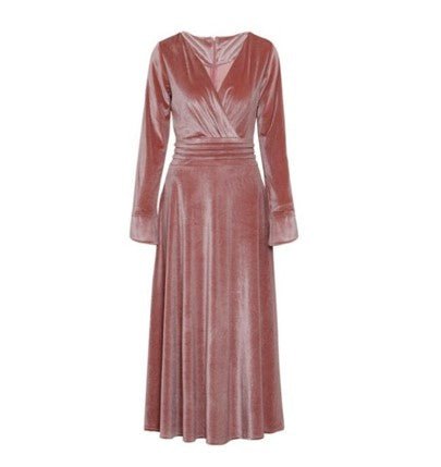40er Jahre Vintage Kleid schlicht rosa
