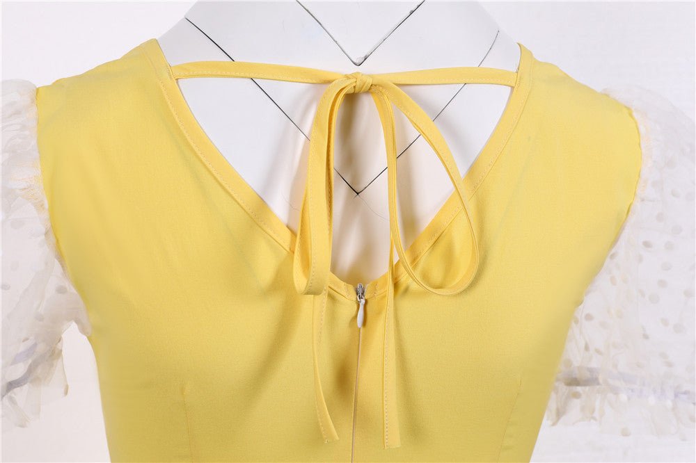 Gelbes 50er Jahre Vintage Kleid