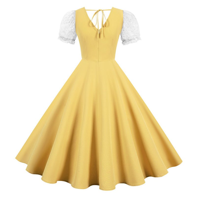 Gelbes 50er Jahre Vintage Kleid