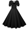 Schwarzes 50er Jahre Vintage Kleid