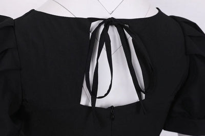 Schwarzes 50er Jahre Vintage Kleid