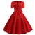 50er Jahre Vintage Kleid Rot