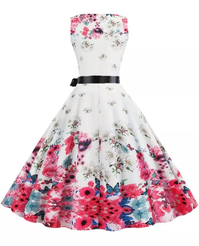 Vintage 50er Jahre Volumenkleid