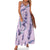 Lavendelfarbenes 70er-Jahre-Vintage-Kleid