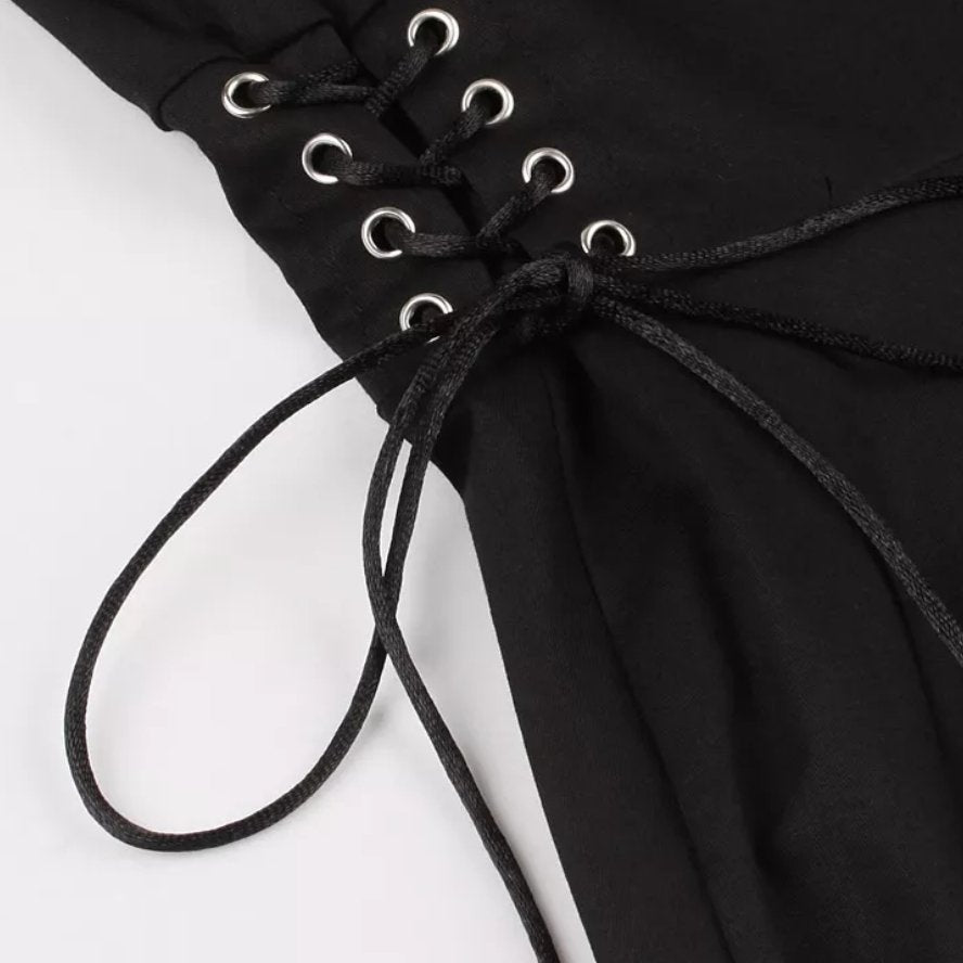 Beiges Spinnen-Vintage-Kleid