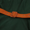 Herbst Vintage Kleid Grün