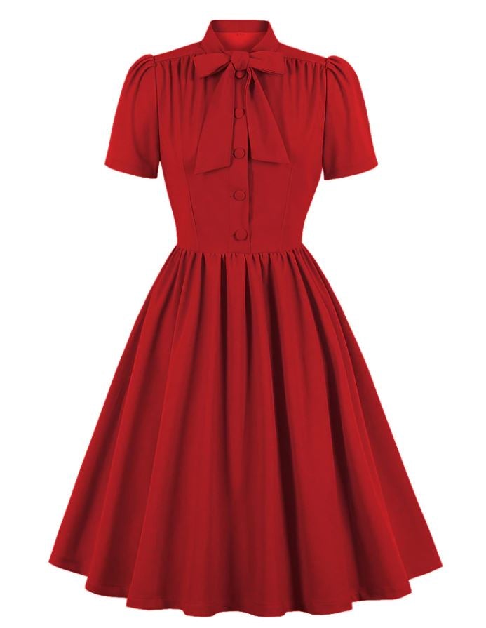 BCBG Rotes Vintage Kleid