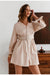 Beiges Vintage-Kleid