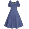 50er Jahre Kleid Königsblau