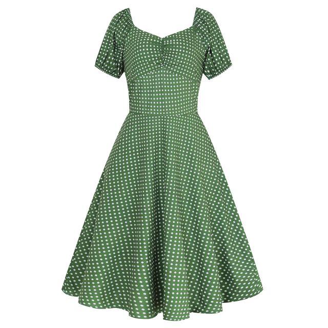 50er Jahre Kleid Grün