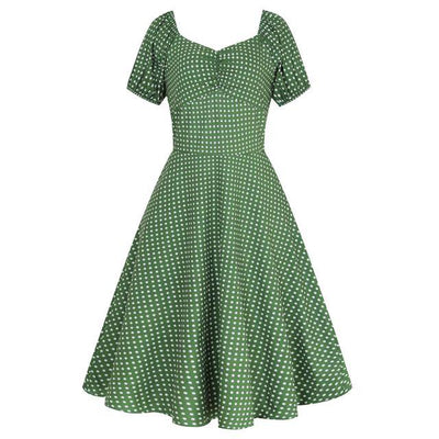 50er Jahre Kleid Grün