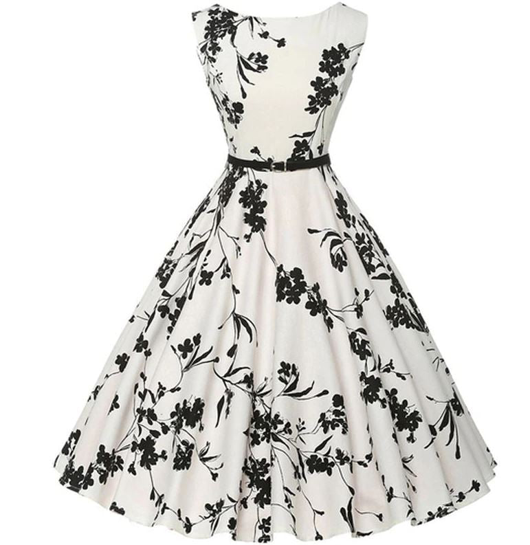 Weißes Vintage-Kleid