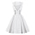 Vintage weißes Rockabilly-Kleid