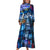 Blaues Vintage-Kleid 1970