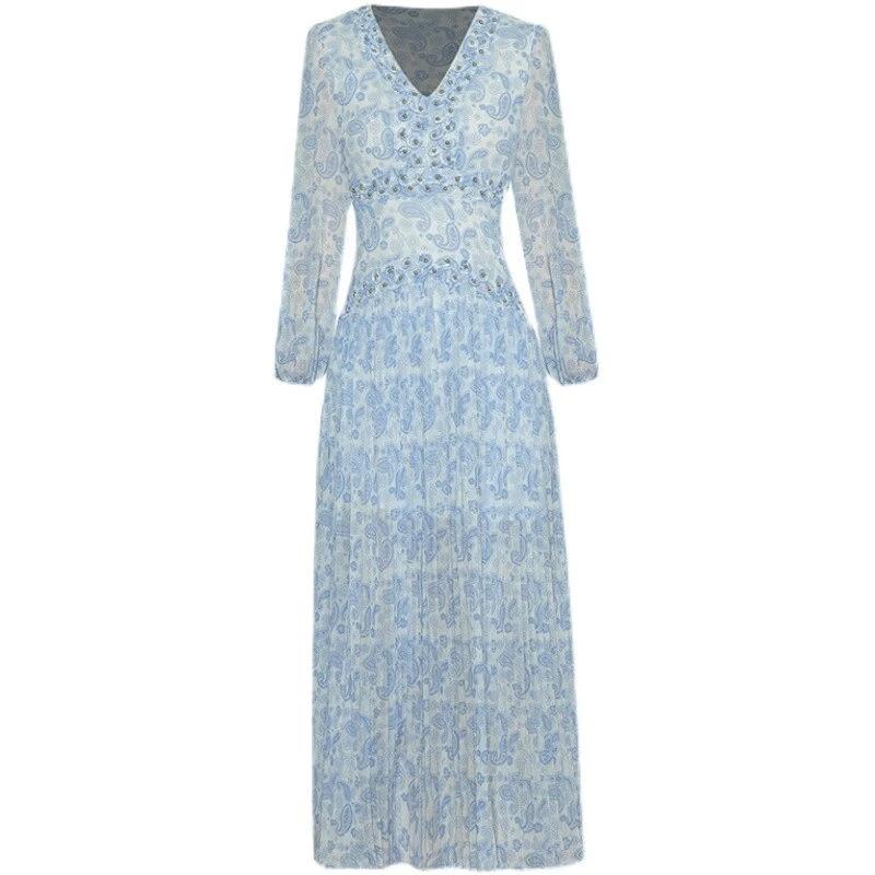 Vintage blaues Kleid
