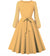 Gelbes böhmisches Vintage-Kleid