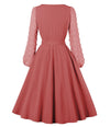 Vintage Boho Rosa Kleid