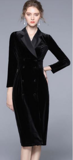 Schwarzes Vintage-Kleid von guter Qualität